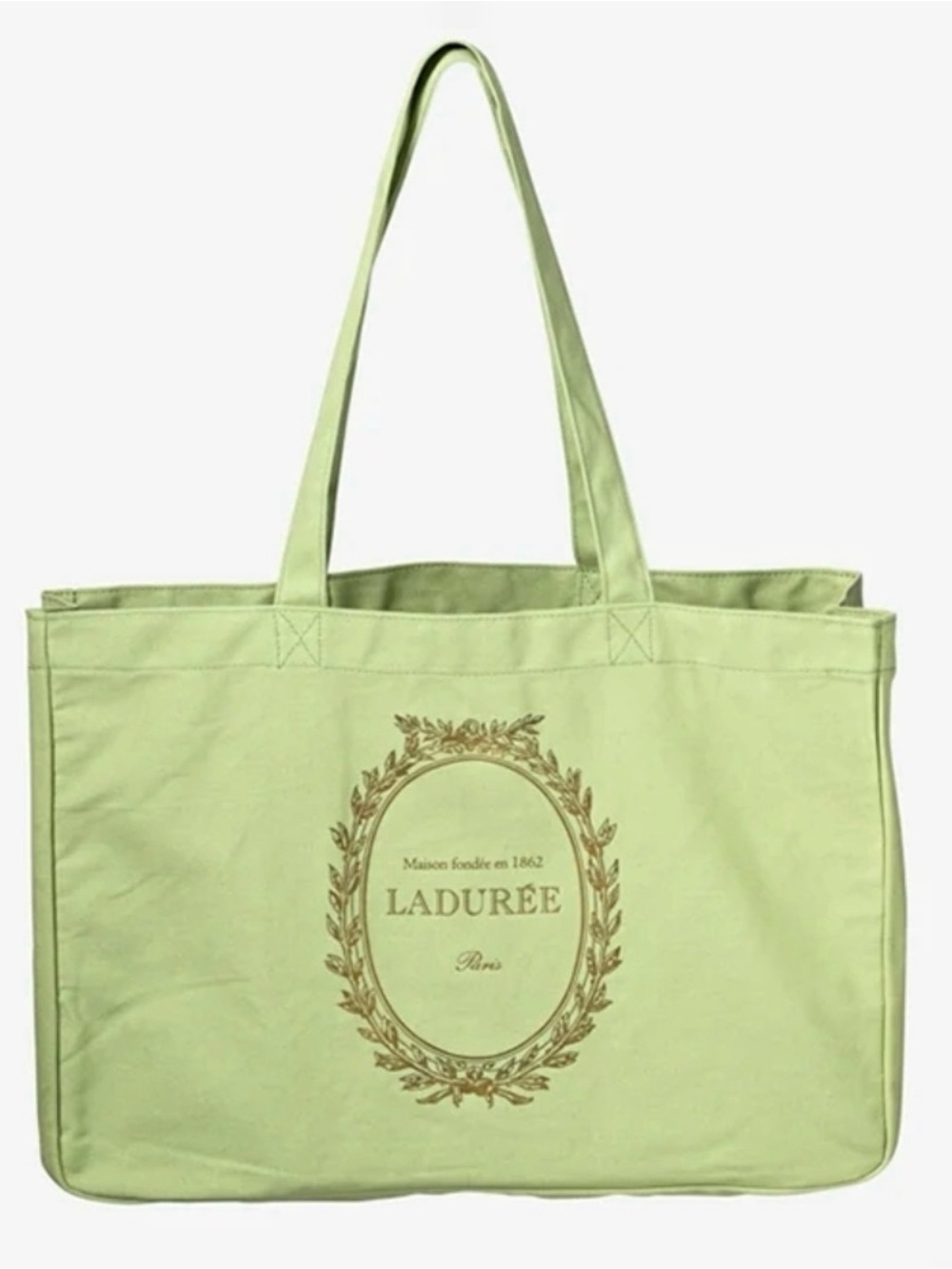 Laduree Paris Light Green Tote Bag